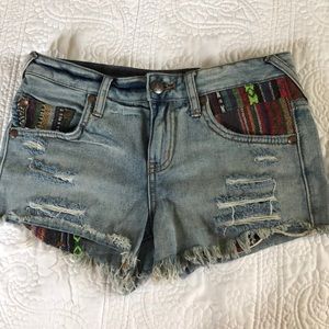 Free People low-rise denim shorts